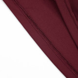 Women Spring/Summer Casual Off-Shoulder Slash Shoulder Pleated Mini Dress