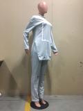 Women Winter Hoodies Fleece Top and Pant Two-Piece Set