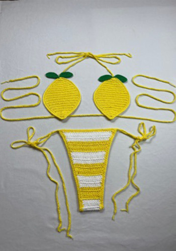 Women sexy bikini Lace-Up two-piece swimwear