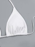 Women American Style Lace Hollow Four Piece Bikini Swimsuit