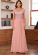 Summer Women Lace Applique Chiffon Mother of the Bride Evening Dress