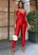 Spring Women Solid Strap Sexy Tank Top Pants Set
