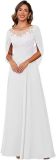 Summer Women Lace Applique Chiffon Mother of the Bride Evening Dress