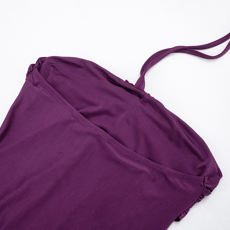 Strapless Halter Neck Mini Dress for Evening Parties