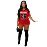 Women Casual Loose Mesh Short Sleeve Street T-Shirt