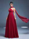 Women One-Shoulder Sleeveless Maxi Dress Formal Party Dress