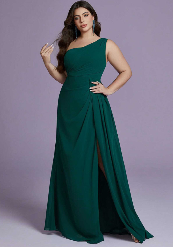 Women One-Shoulder Birthday Formal Party Evening Dress