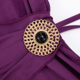 Women Sexy Strapless Halter Neck Dress