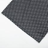 Spring Women Sexy Polka Dot Halter Lace-Up Low Back Mini Dress
