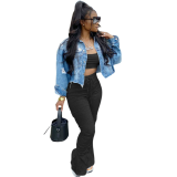 Women's Solid Color Off-Shoulder Casual Two Piece Pants Set