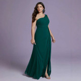 Women One-Shoulder Birthday Formal Party Evening Dress
