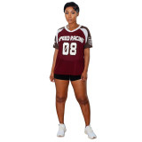 Women Casual Loose Mesh Short Sleeve Street T-Shirt