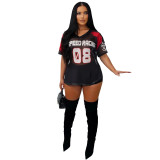 Women Casual Loose Mesh Short Sleeve Street T-Shirt