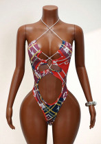 Women patchwork hollow-out bikini camisole Women patchwork hollow-out bikini camisole