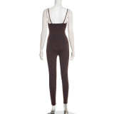 Spring Women Sexy Strap Slim Fit Jumpsuit