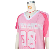 Women Casual Loose Mesh Short Sleeve Street T-Shirt