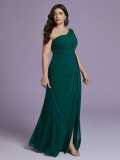 Women One-Shoulder Birthday Formal Party Evening Dress