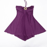 Women Sexy Strapless Halter Neck Dress