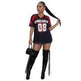 Women Casual Loose Mesh Short Sleeve Street T-Shirt