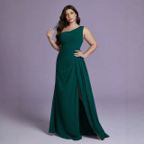 Women One-Shoulder Birthday Formal Party Evening Dress