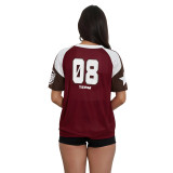 Women Casual Loose Mesh Short Sleeve Street T-Shirt