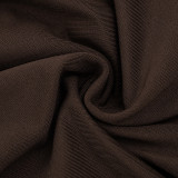 Women Summer High-Neck Sleeveless Backless Pleated Casual Sexy Dress