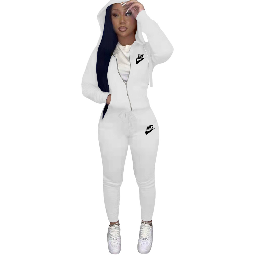 Printed Hoodie & Pants Two-Piece Set for Casual Loungewear