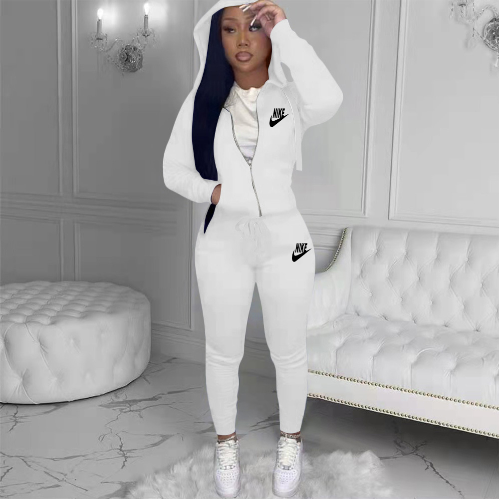 Printed Hoodie & Pants Two-Piece Set for Casual Loungewear