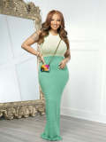 Women Casual Sleeveless Knitting Maxi Dress
