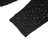 Women Sexy Lace Capri Pants