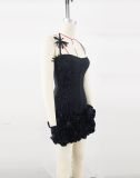 Women Summer Halter Neck Floral Bandage Evening Dress