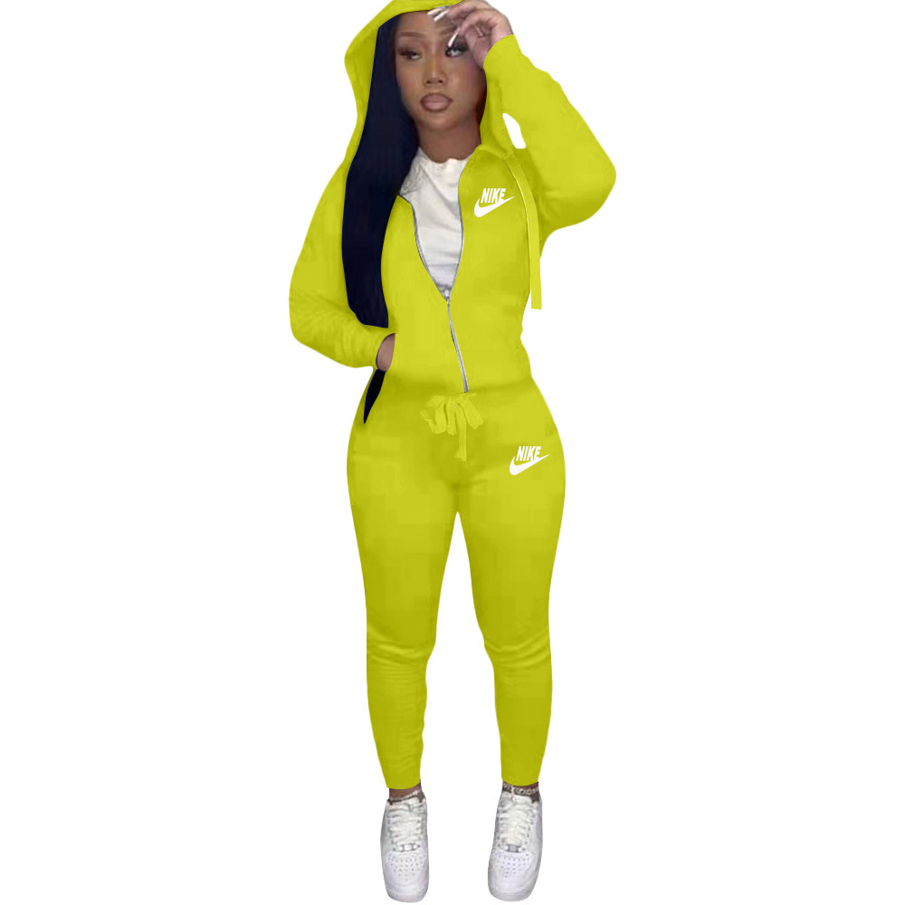 Printed Hoodie & Pants Two-Piece Set for Casual Loungewear