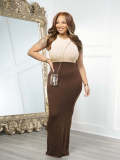Women Casual Sleeveless Knitting Maxi Dress