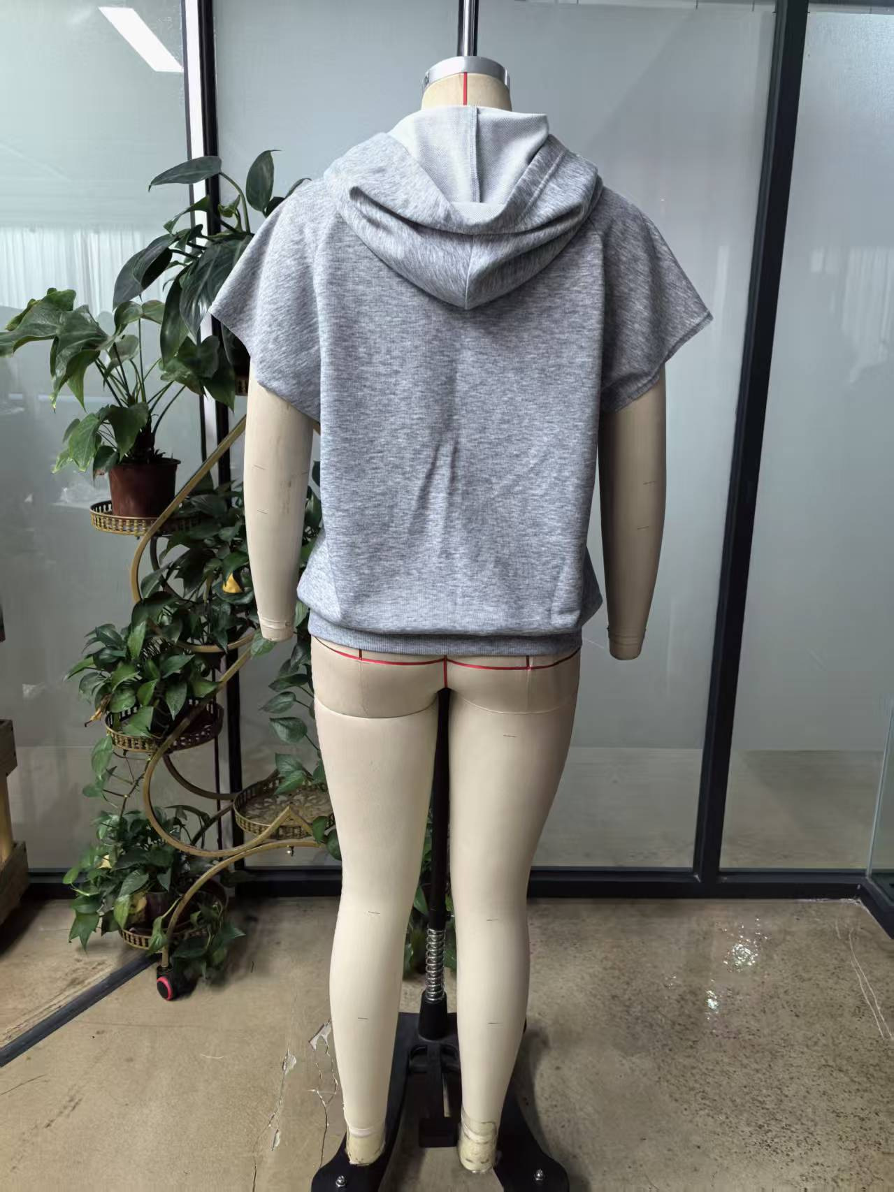 Letter Print Hooded Sweatshirt for Casual Loungewear