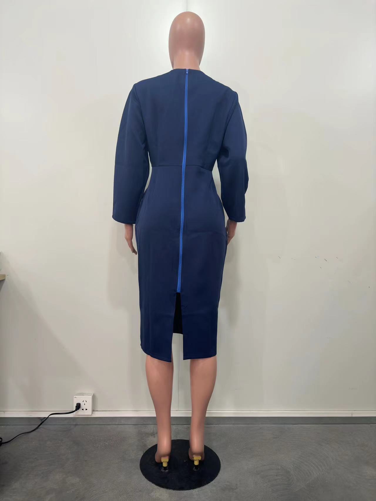 Casual Round Neck Dress for Spring Everyday Wear