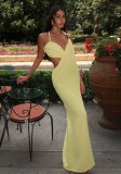 Women Sexy One Shoulder Slim Fit Low Back Dress