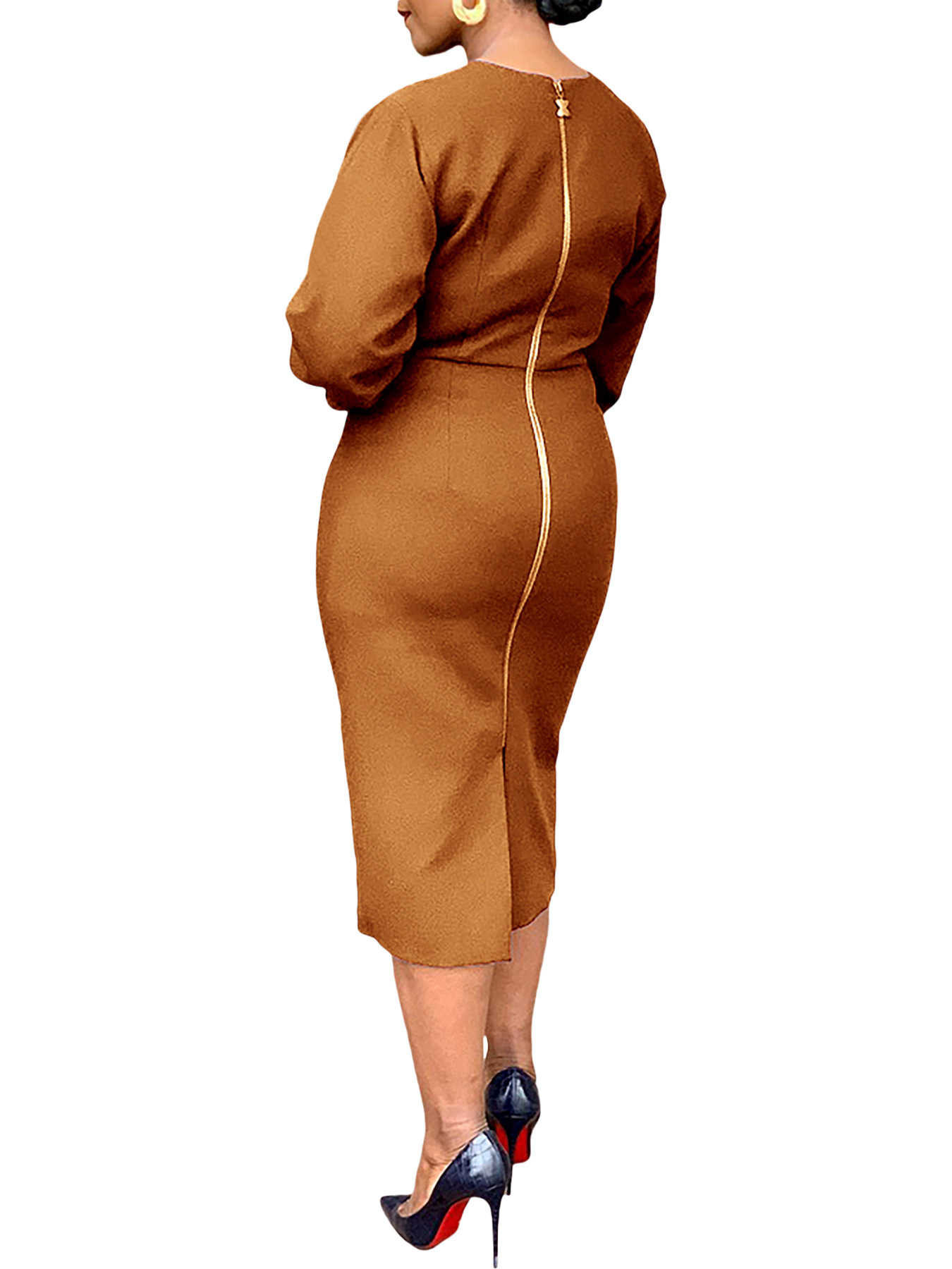 Casual Round Neck Dress for Spring Everyday Wear