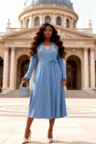 Women Plus Size Ruched African Floral Loose Elegant Maxi Dress