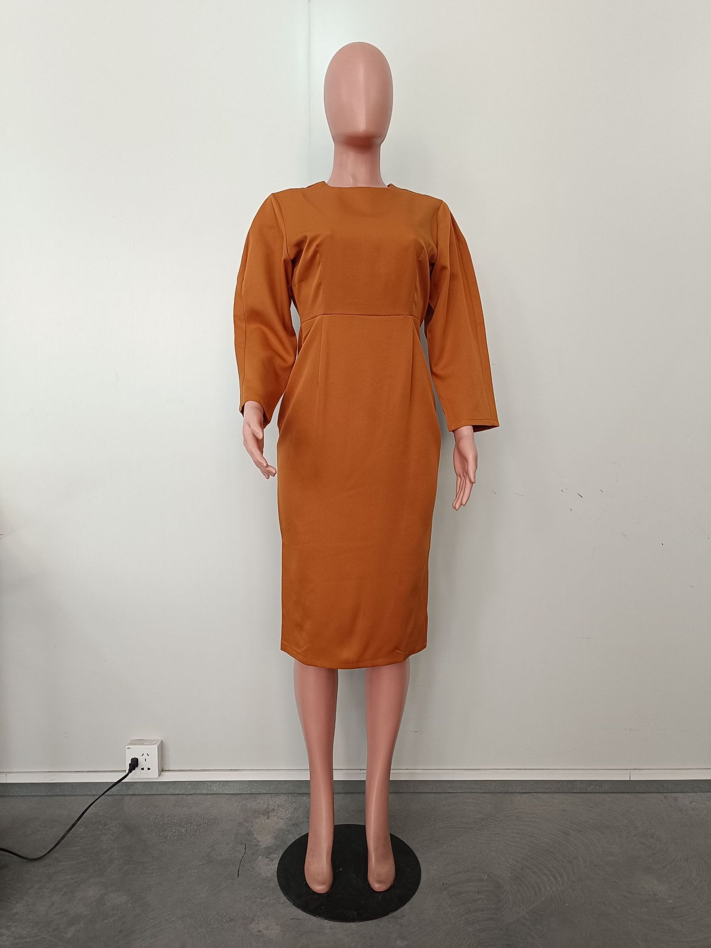 Casual Round Neck Dress for Spring Everyday Wear