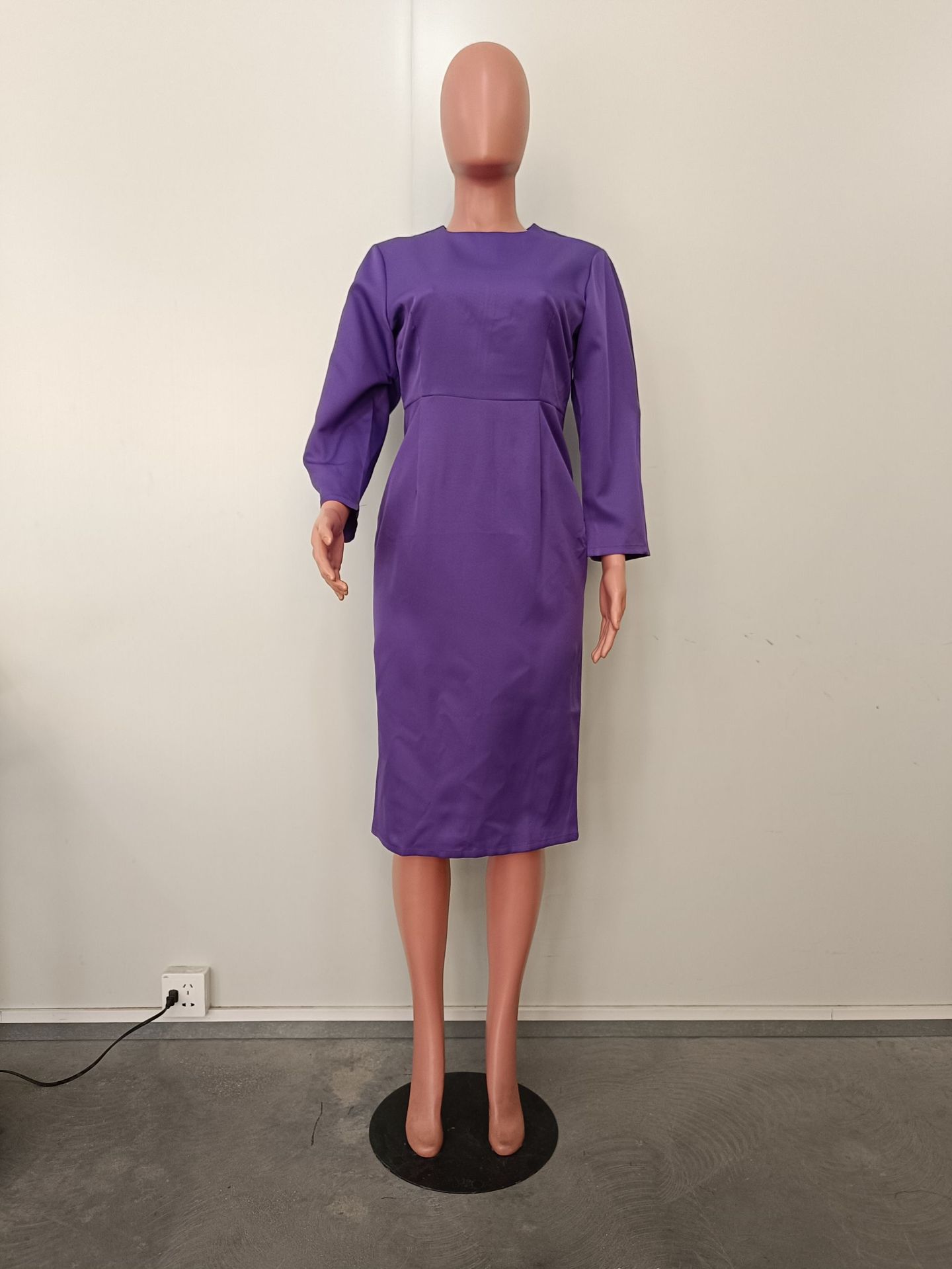 Casual Round Neck Dress for Spring Everyday Wear
