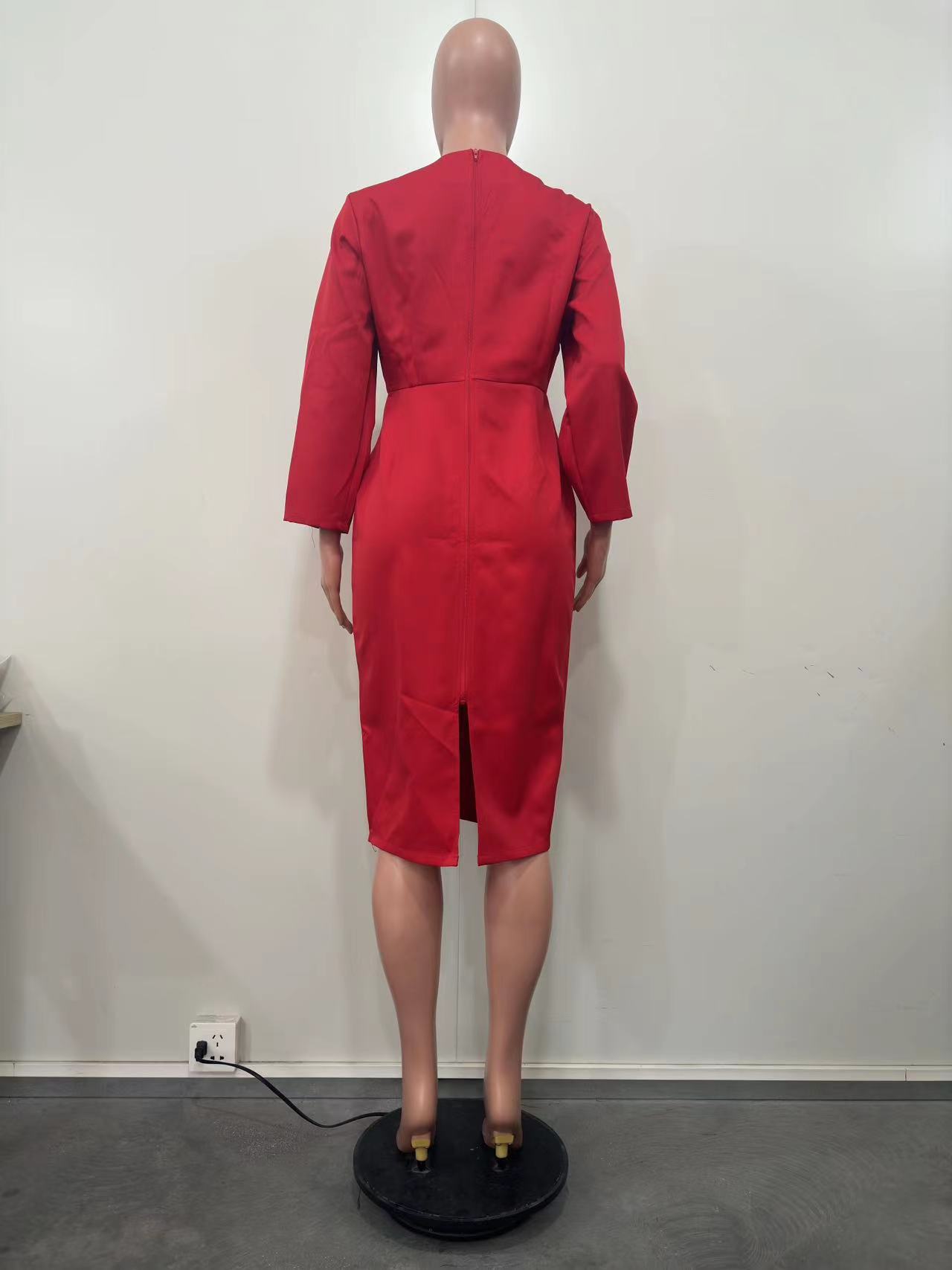 Casual Round Neck Dress for Spring Everyday Wear
