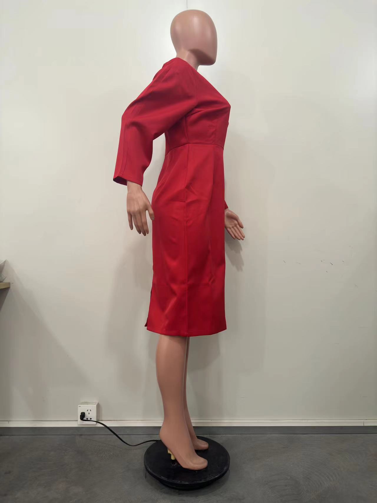 Casual Round Neck Dress for Spring Everyday Wear
