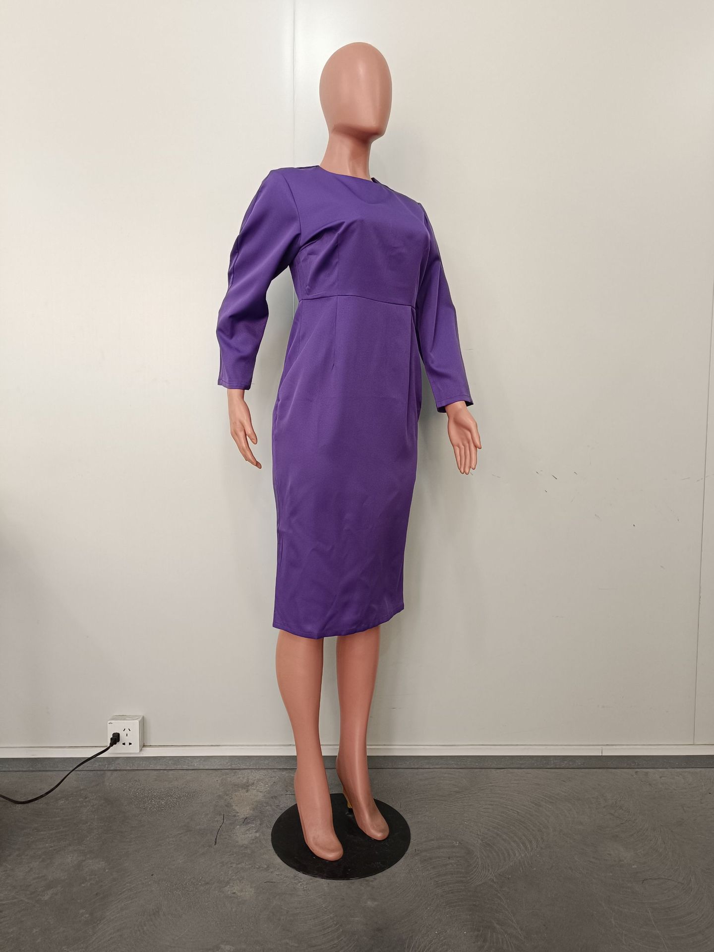 Casual Round Neck Dress for Spring Everyday Wear