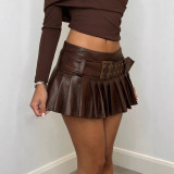 Women pleated skirt