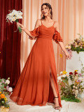 Women Strappy Prom Birthday Elegant Wedding Bridesmaid Dress