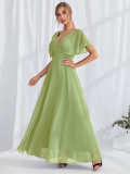 Women Spring Summer Formal Party V-Neck Dress