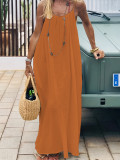 Women Backless Suspender Off-Shoulder Dress
