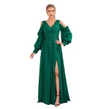 Women Long-Sleeved Formal Party Maxi Dress
