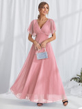 Women Spring Summer Formal Party V-Neck Dress