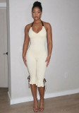 Women Spring Halter Neck Sexy Jumpsuit